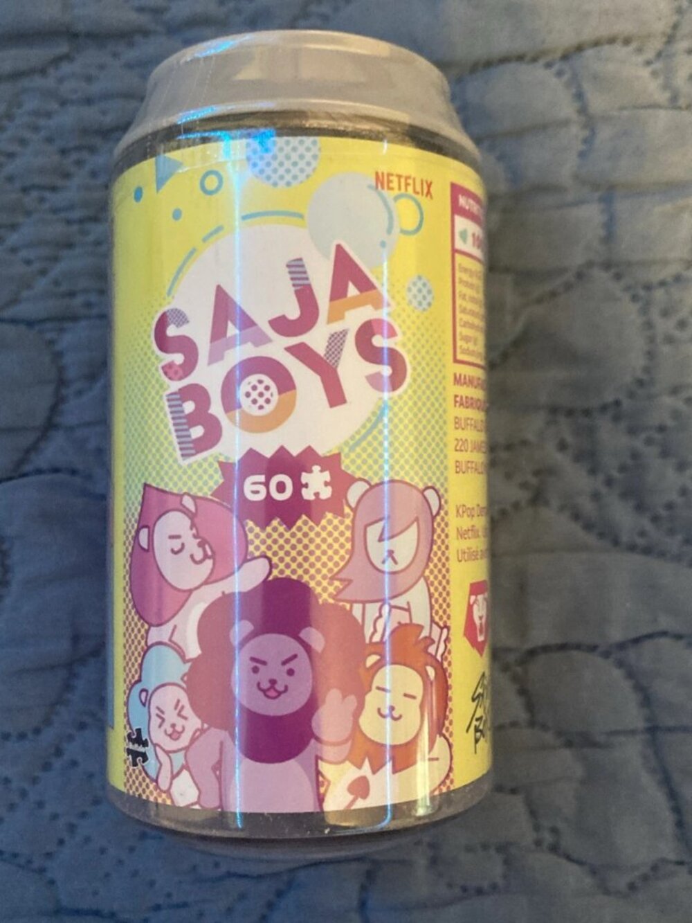 Kpop Demon Hunters Saja Boys Soda Pop Can Puzzles Lot of 4 NEW